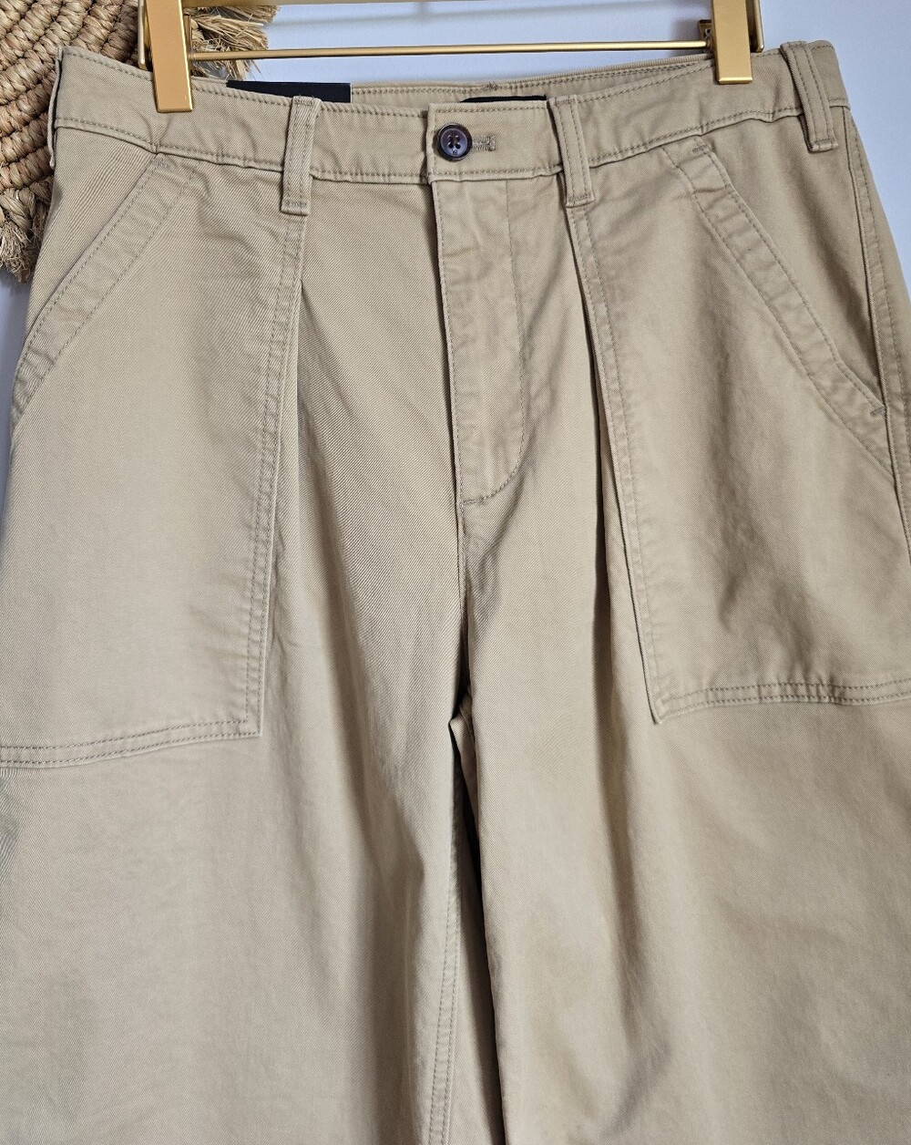 Banana Republic NEW British Khaki Authentic Chino Cropped Barrel Pant SZ 6 Chic - Picture 4 of 10